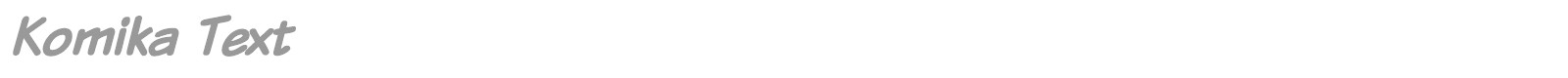 Komika Text font preview